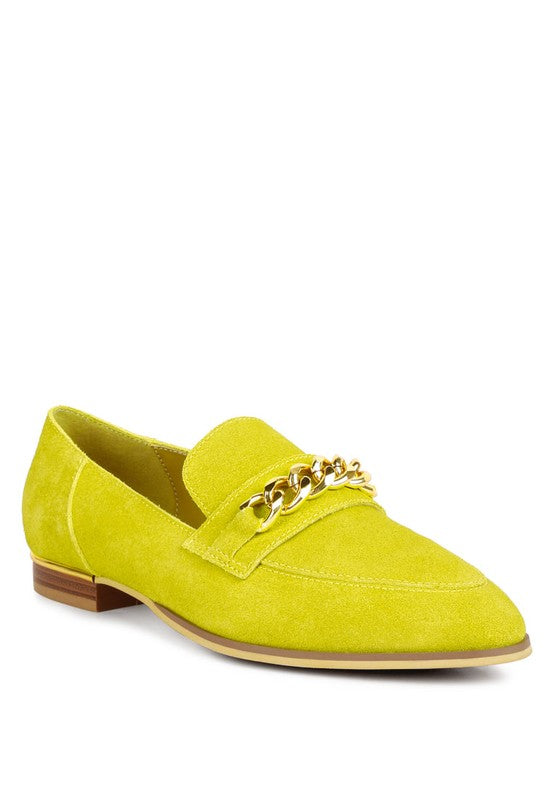 Ricka Chain Embellished Loafers