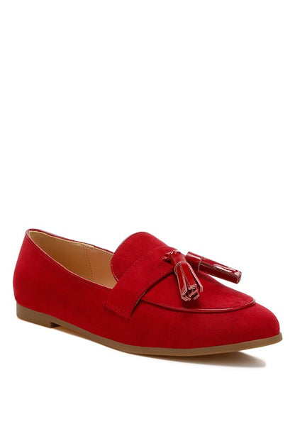 Folklore Micro Suede Tassel Loafers