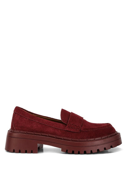 Honora Suede Chunky Loafers