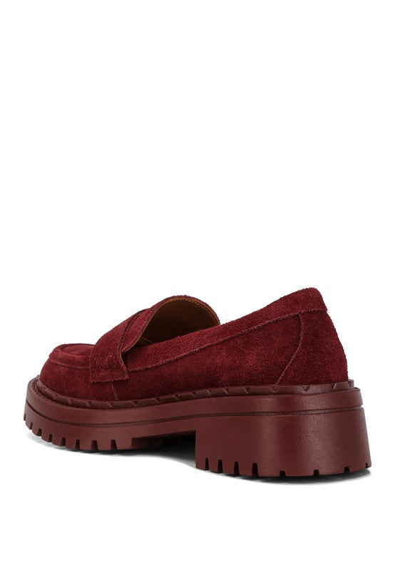 Honora Suede Chunky Loafers