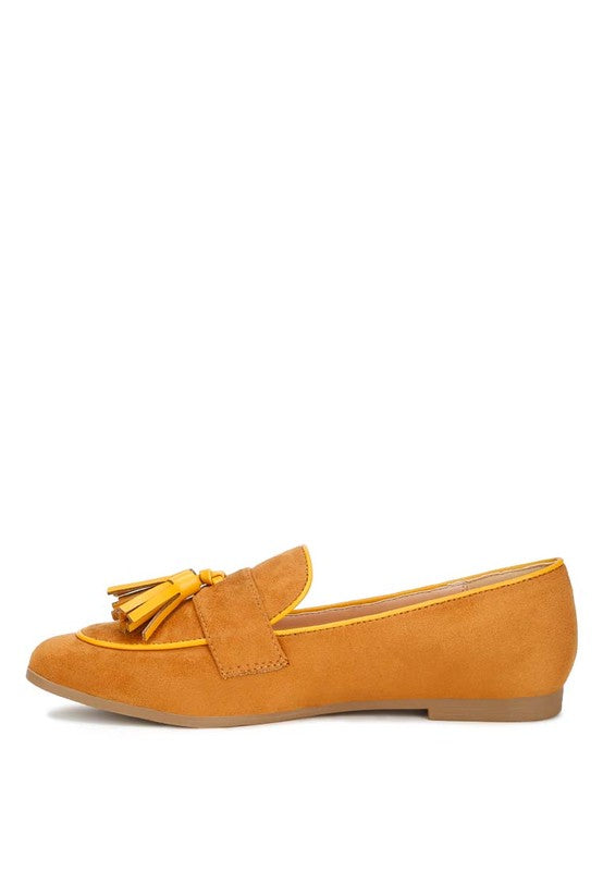 Folklore Micro Suede Tassel Loafers