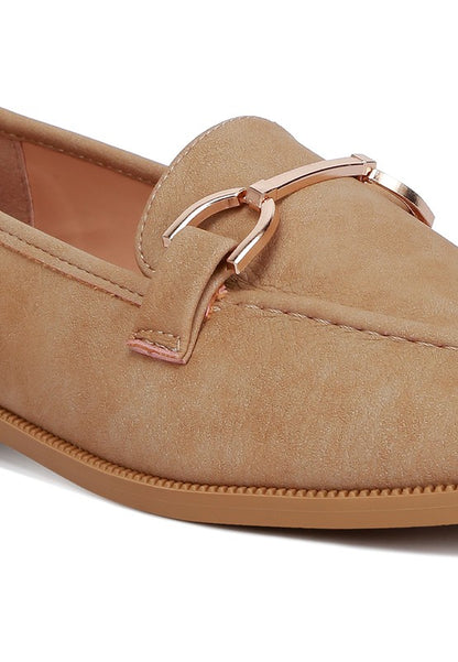 Jagger Horsebit Detail Flat Loafers