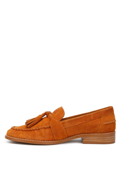 Rhone Tassels Detail Suede Loafers