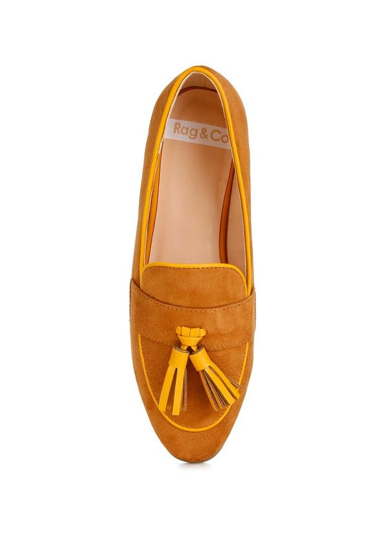 Folklore Micro Suede Tassel Loafers