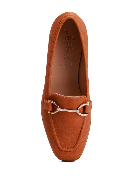 Jagger Horsebit Detail Flat Loafers