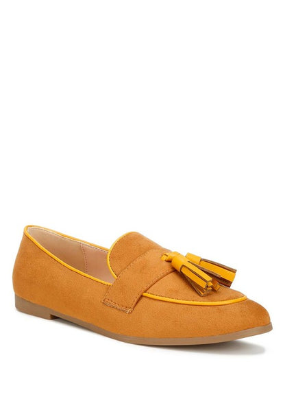 Folklore Micro Suede Tassel Loafers