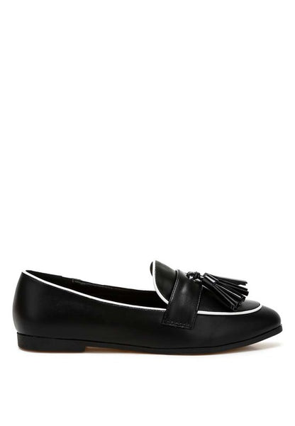 Mythos Dual Tone Tassel Loafers